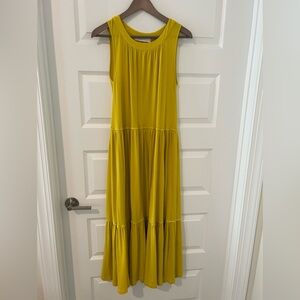 See by Chloe Tiered Maxi Dress Yellow Size S